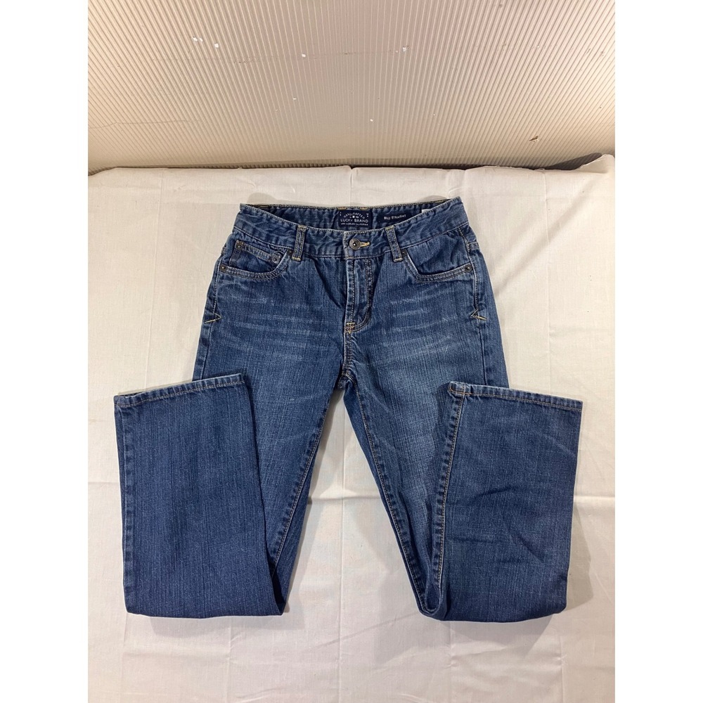 Lucky Brand Womens Billy Straight Jeans Blue Denim Size 14